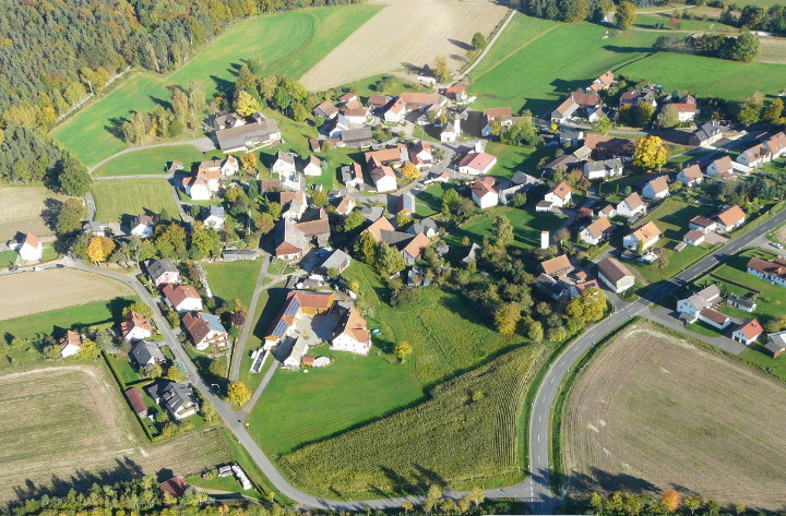 Luftaufnahme von Zessau aus dem Jahr 2010